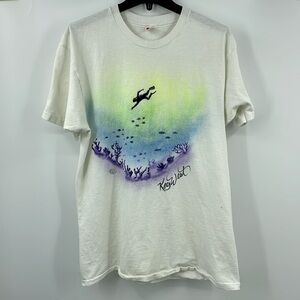 Vintage 70’s 80’s Hanes Key West scuba diver single stitch T Shirt Extra Large